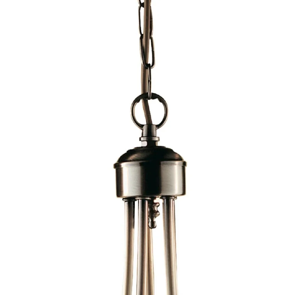 Antique Brass Classic Traditional Vintage 5 Lamp Pendant Light 46cm - Image 3