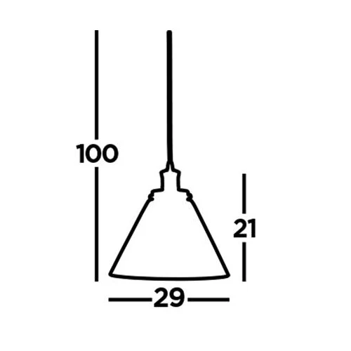 Antique Brass & Clear Pyramid Glass Vintage Pendant Light 29cm - Image 5