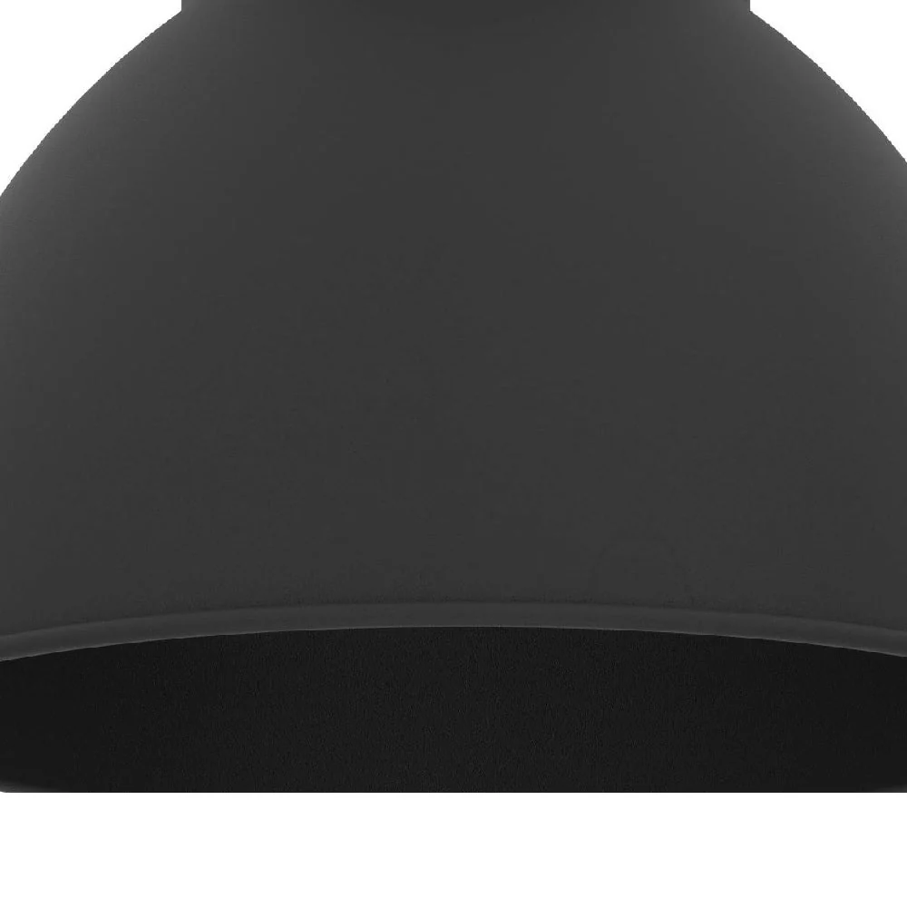 Black Vintage Dome Single Lamp Easy Fit Pendant 17cm - Image 2