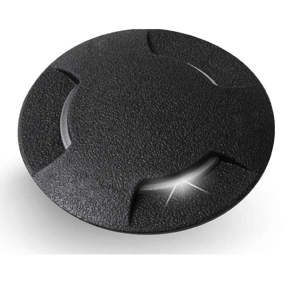 LED CCT Black Outdoor Round Recessed Ground & Wall Dome Light 120mm | Coastal IP67