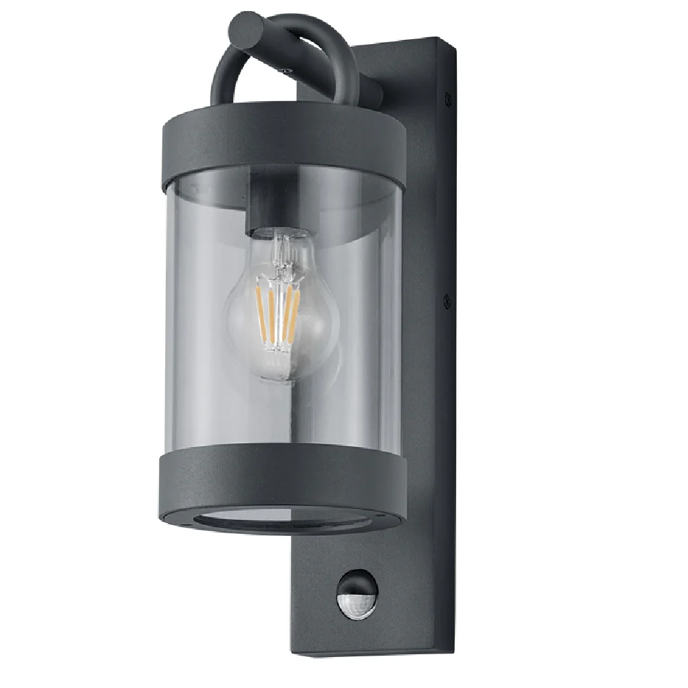 Anthracite Outdoor Vintage Down Lantern Motion Sensor Wall Light IP44 - Image 2