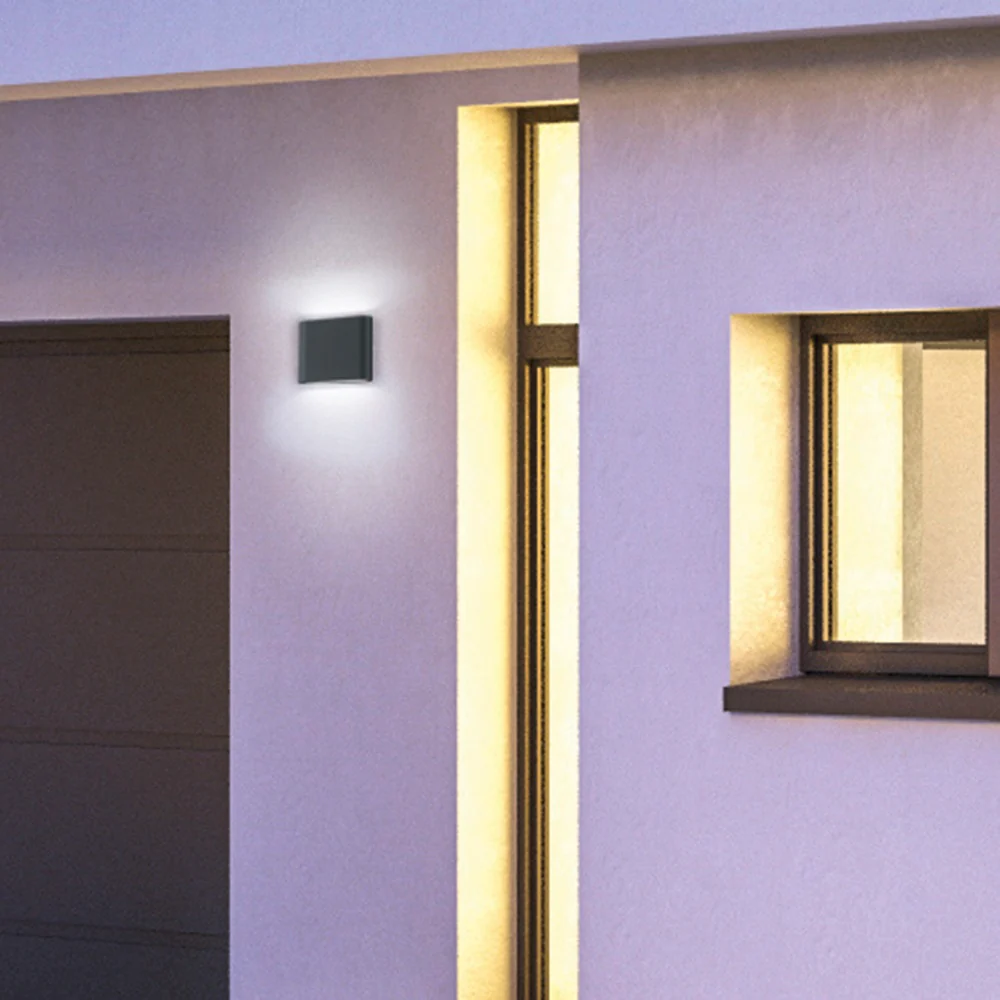 Britalia BR227560242 LED Anthracite Outdoor Modern Slimline Up & Down Wall Light IP54 - Image 2