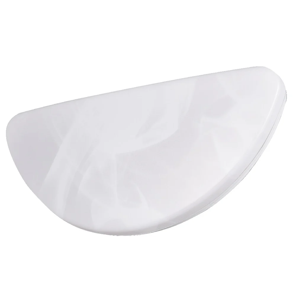 LED White Alabaster Modern Half Moon Wall Light 25cm - Image 2