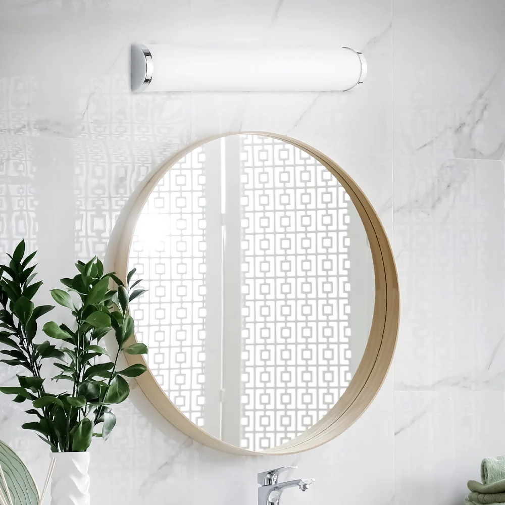 Polished Chrome Modern 2 Light Bathroom Wall Light IP21 - Image 2