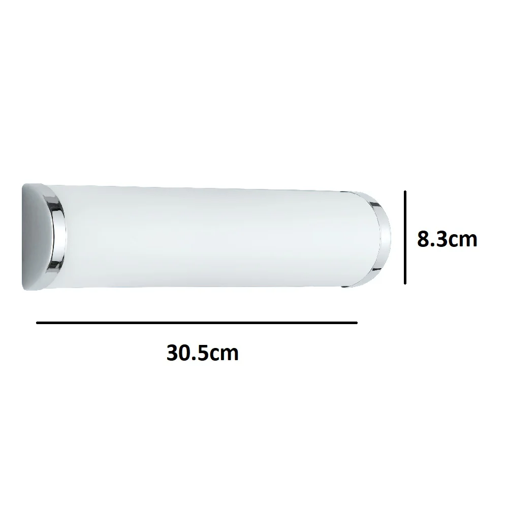 Polished Chrome Modern 2 Light Bathroom Wall Light IP21 - Image 3