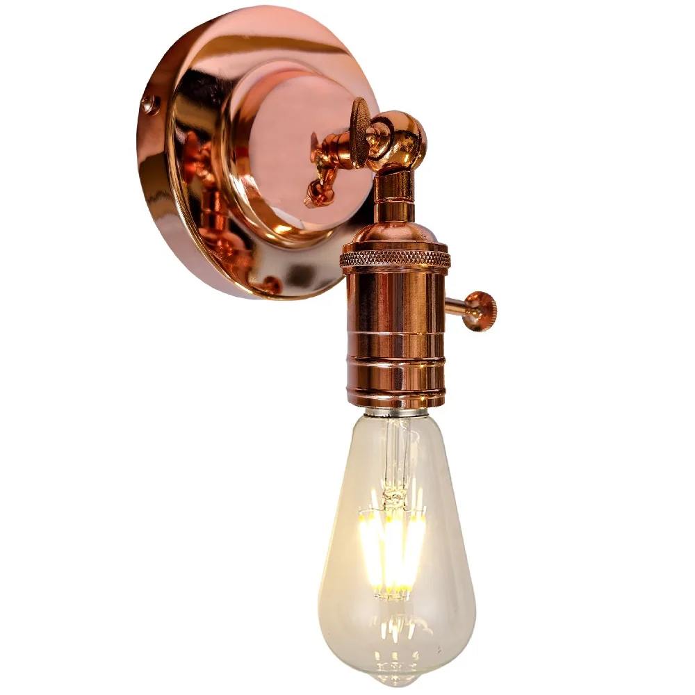 Britalia BR3023COP Copper Vintage Retro Wall Light Bracket - Image 2