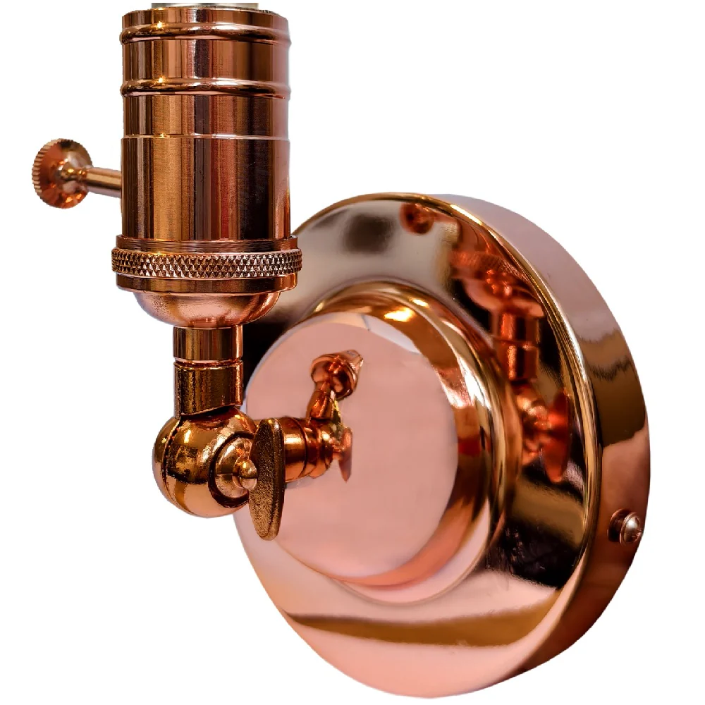 Britalia BR3023COP Copper Vintage Retro Wall Light Bracket - Image 3