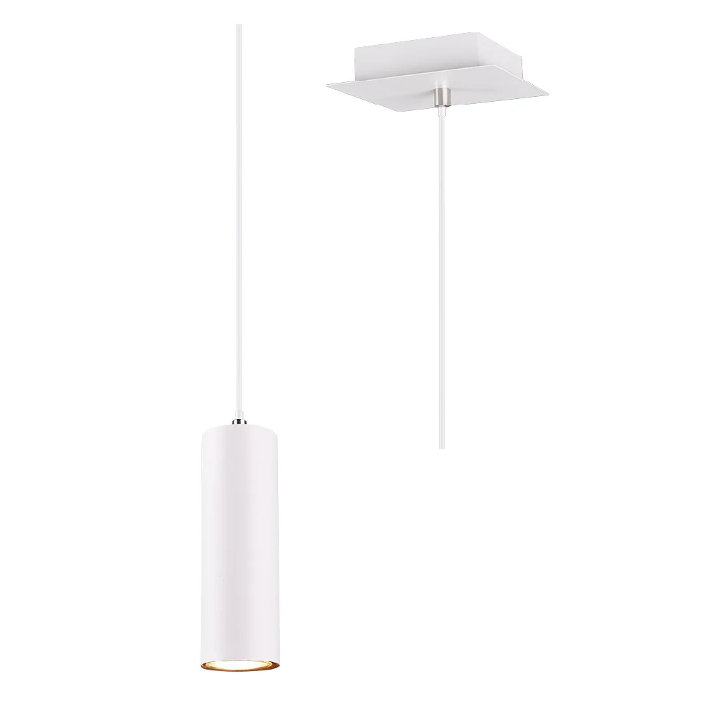 Britalia BR312400101 White Modern Cylindrical Pendant Spot Light 6cm