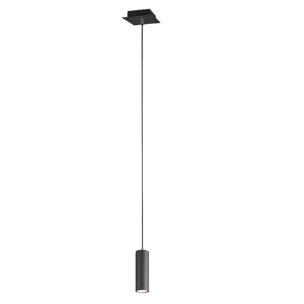 Britalia BR312400132 Matt Black Modern Cylindrical Pendant Spot Light 6cm - Image 2