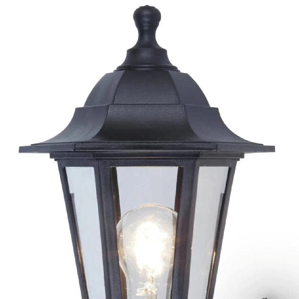 Britalia BR5112606346 Black Outdoor Vintage Coach Up Lantern Wall Light with PIR - Image 3