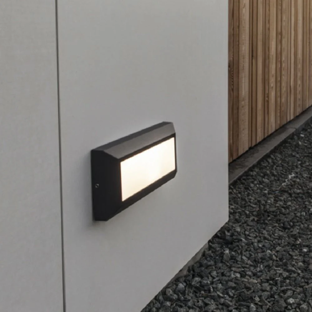 Britalia BR5191605012 LED Matt Black Outdoor Rectangular Surface Mount Brick Light - Image 3