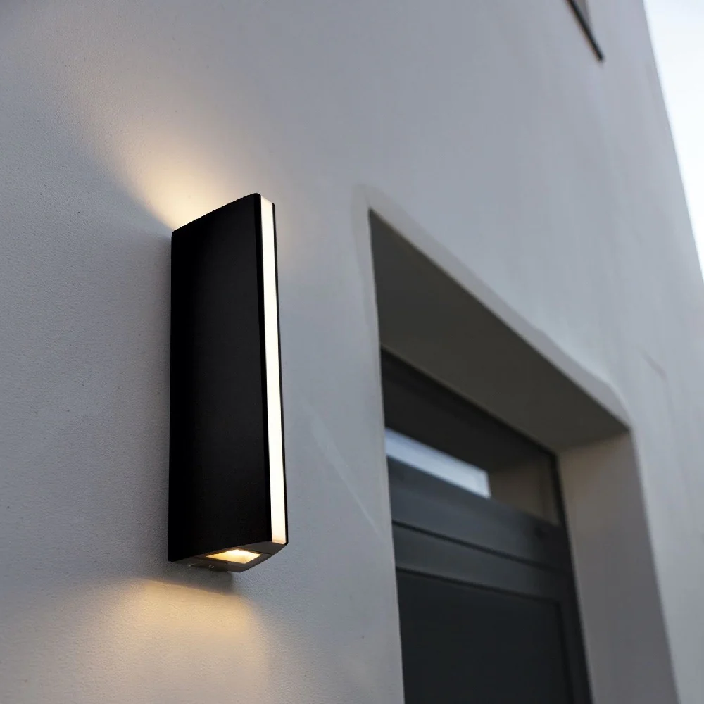 Britalia BR5192701335 LED Anthracite Outdoor Modern Triangular Up & Down Wall Light - Image 3