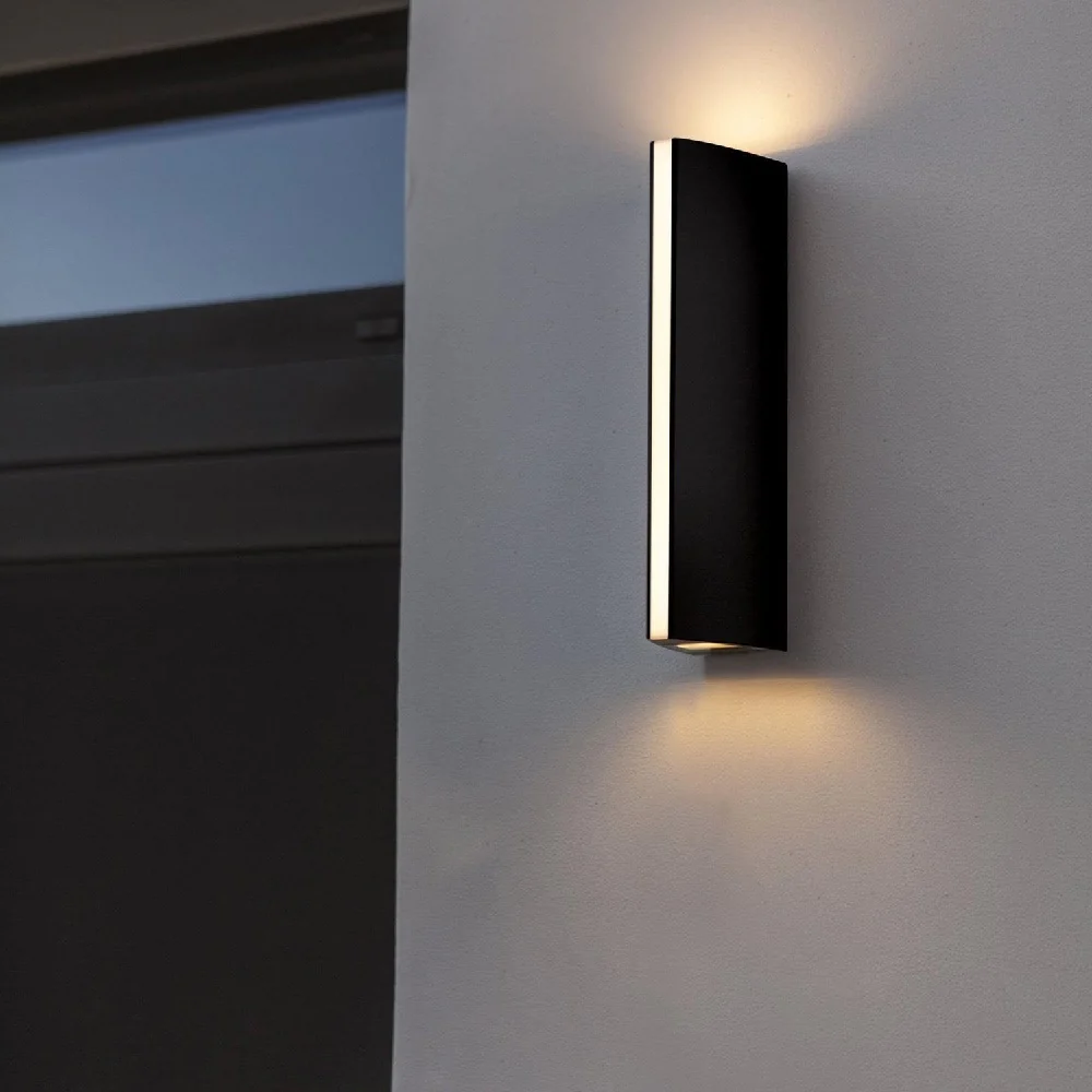 Britalia BR5192701335 LED Anthracite Outdoor Modern Triangular Up & Down Wall Light - Image 4