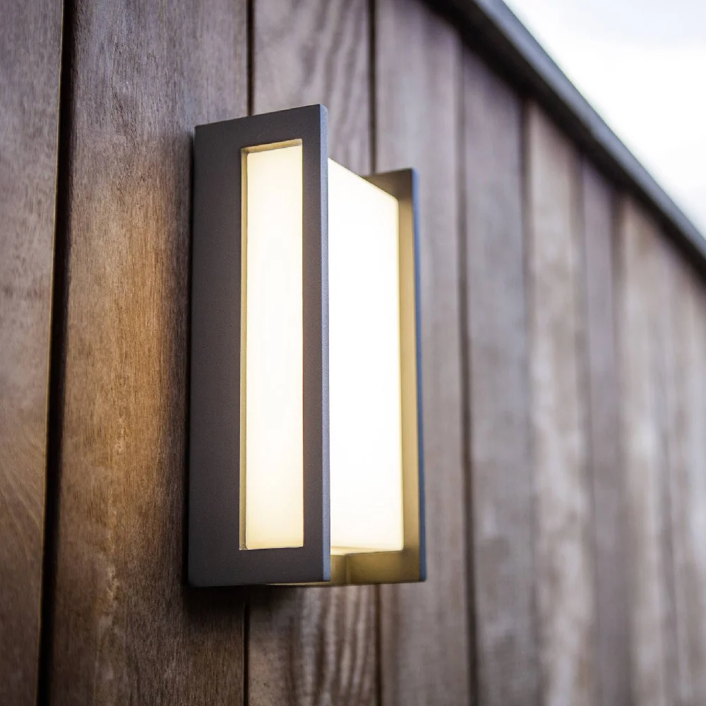 Britalia BR5193001118 LED Anthracite Outdoor Modern Rectangular Flush Wall Light - Image 3