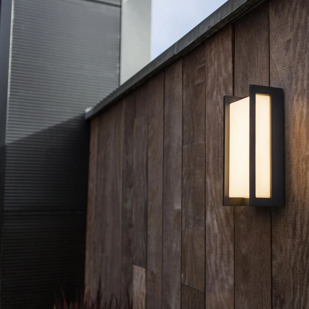 Britalia BR5193001118 LED Anthracite Outdoor Modern Rectangular Flush Wall Light - Image 4