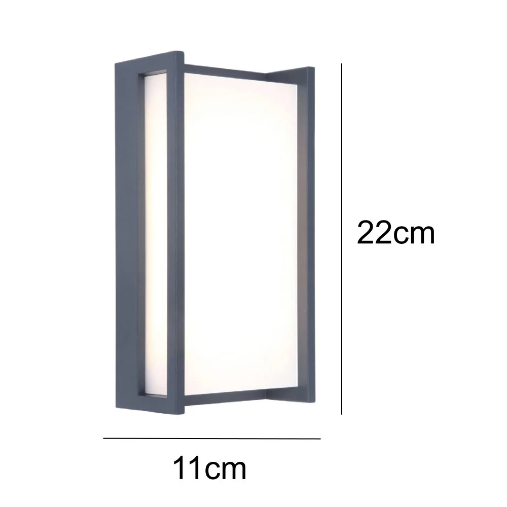 Britalia BR5193001118 LED Anthracite Outdoor Modern Rectangular Flush Wall Light - Image 5