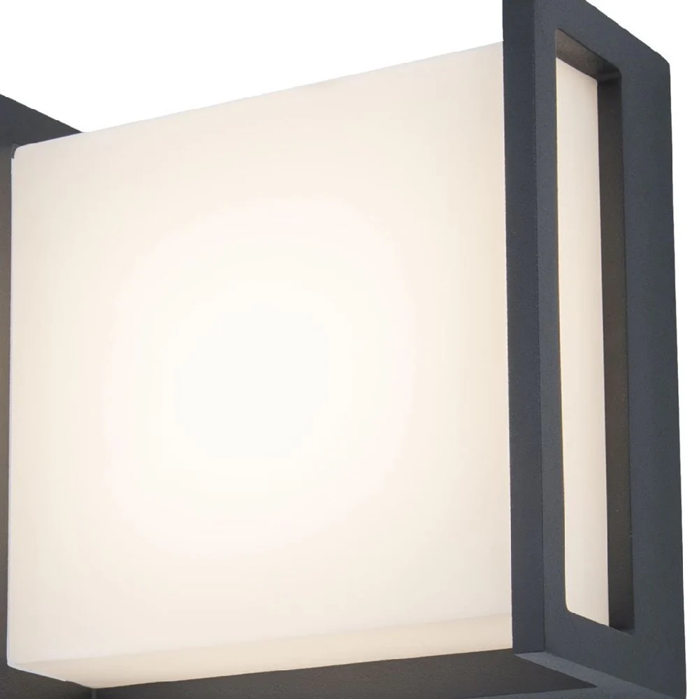 Britalia BR5195401118 LED Anthracite Outdoor Modern Square Flush Wall Light - Image 2