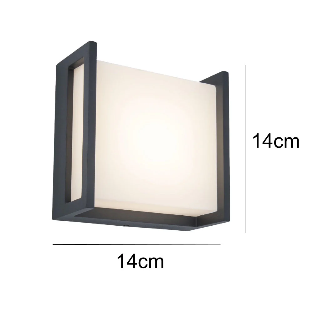 Britalia BR5195401118 LED Anthracite Outdoor Modern Square Flush Wall Light - Image 5