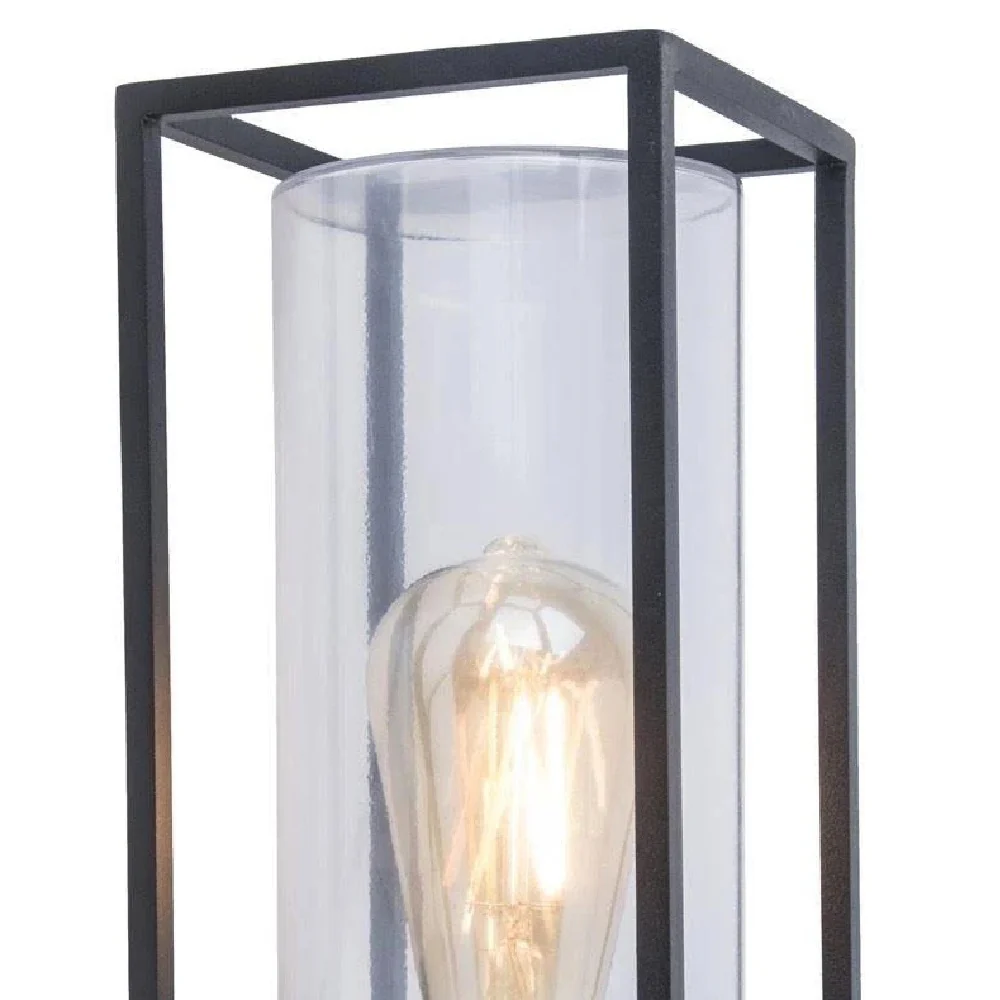 Britalia BR5288801012 Matt Black Outdoor Vintage Up Lantern Wall Light 31cm - Image 2