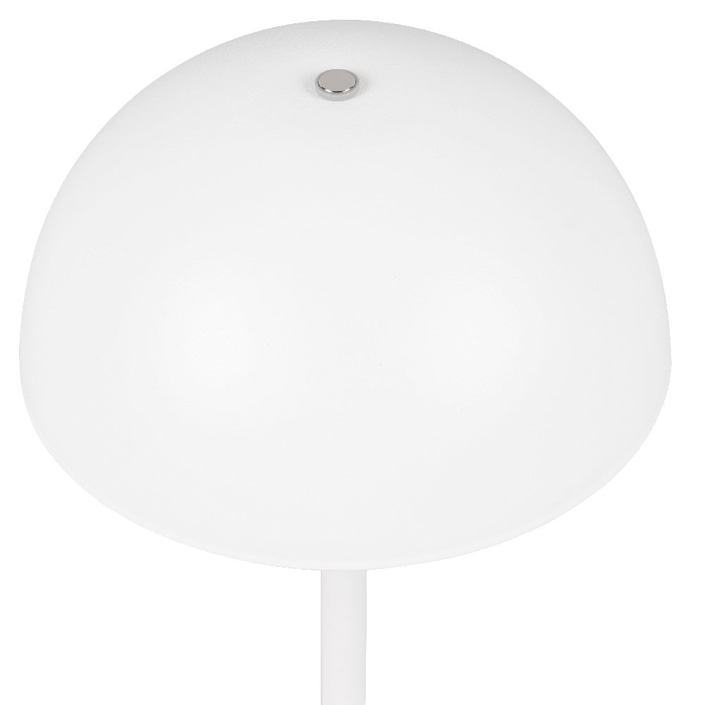 LED White Dome Shape USB Rechargeable Touch Table Lamp 21cm - Image 2