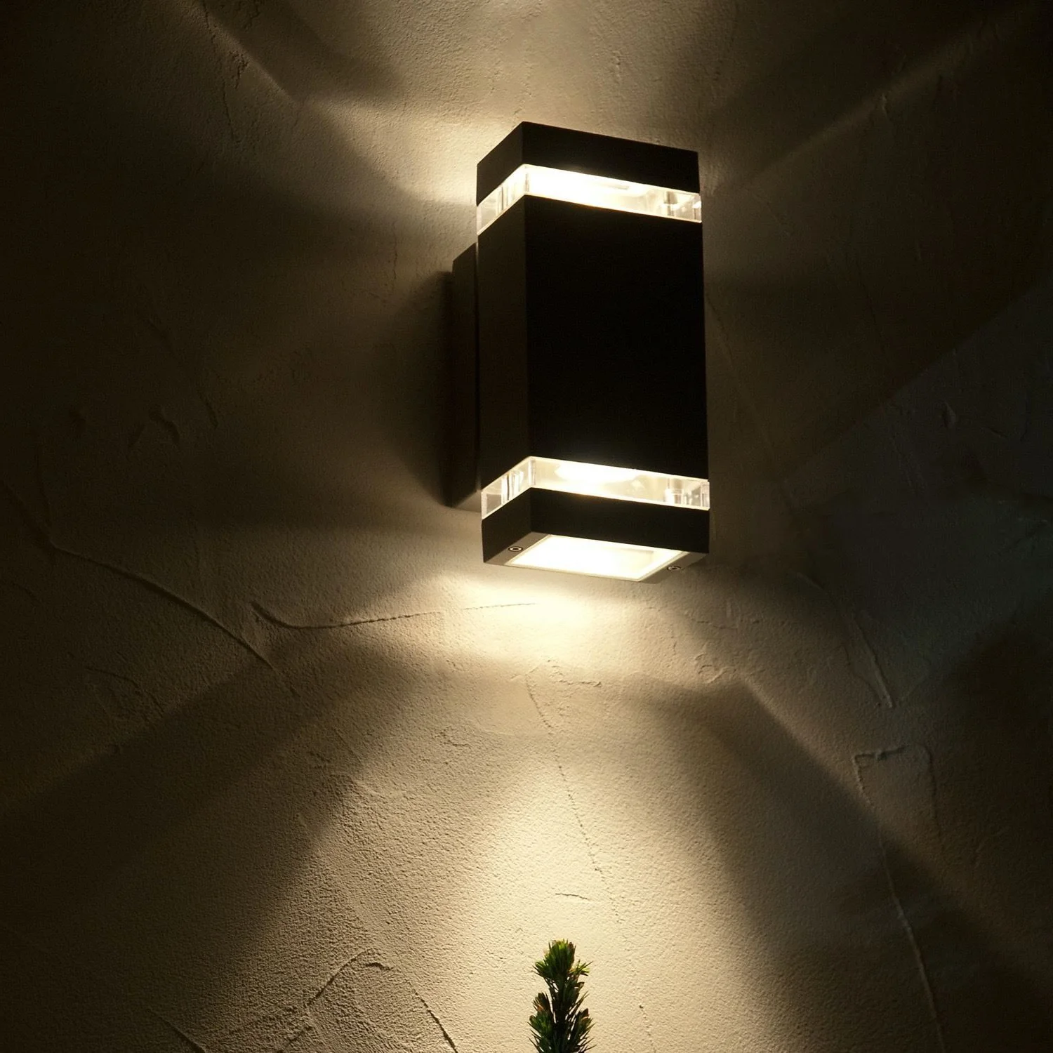 Britalia BR5605013118 LED Anthracite Outdoor Modern Rectangular Up & Down Wall Light - Image 3