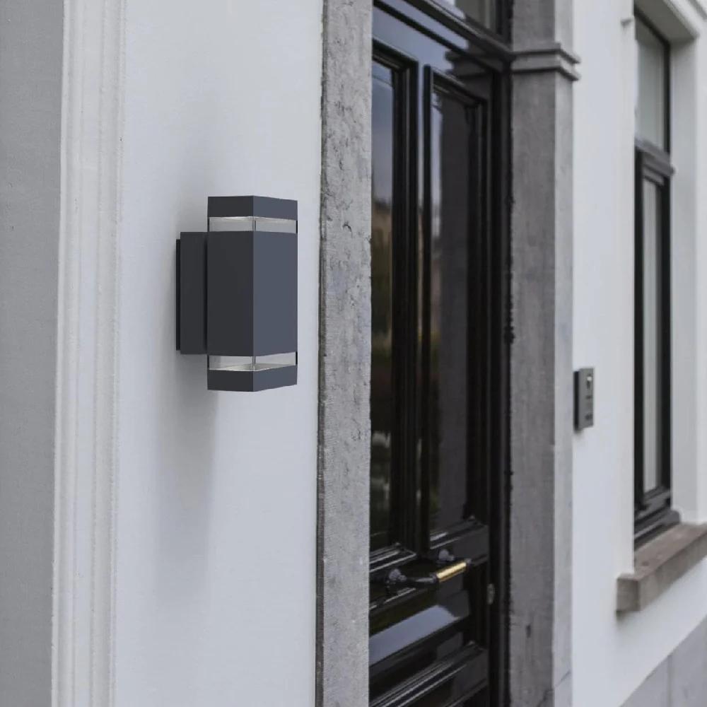 Britalia BR5605013118 LED Anthracite Outdoor Modern Rectangular Up & Down Wall Light - Image 4