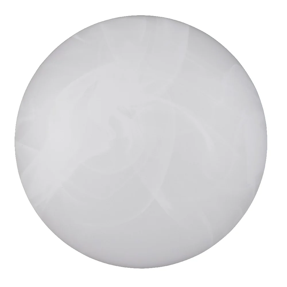 LED White Alabaster Modern Round Flush Ceiling Light 28cm - Image 2