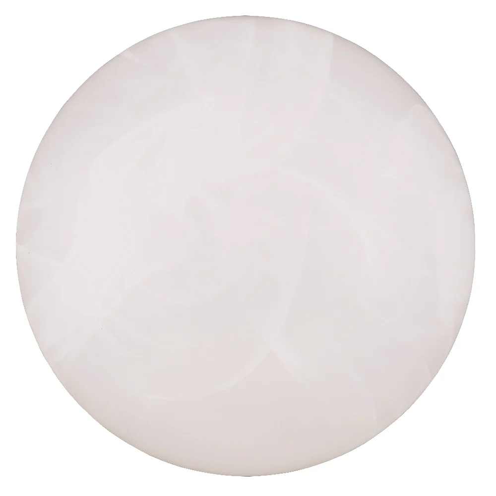 LED White Alabaster Modern Round Flush Ceiling Light 28cm - Image 4