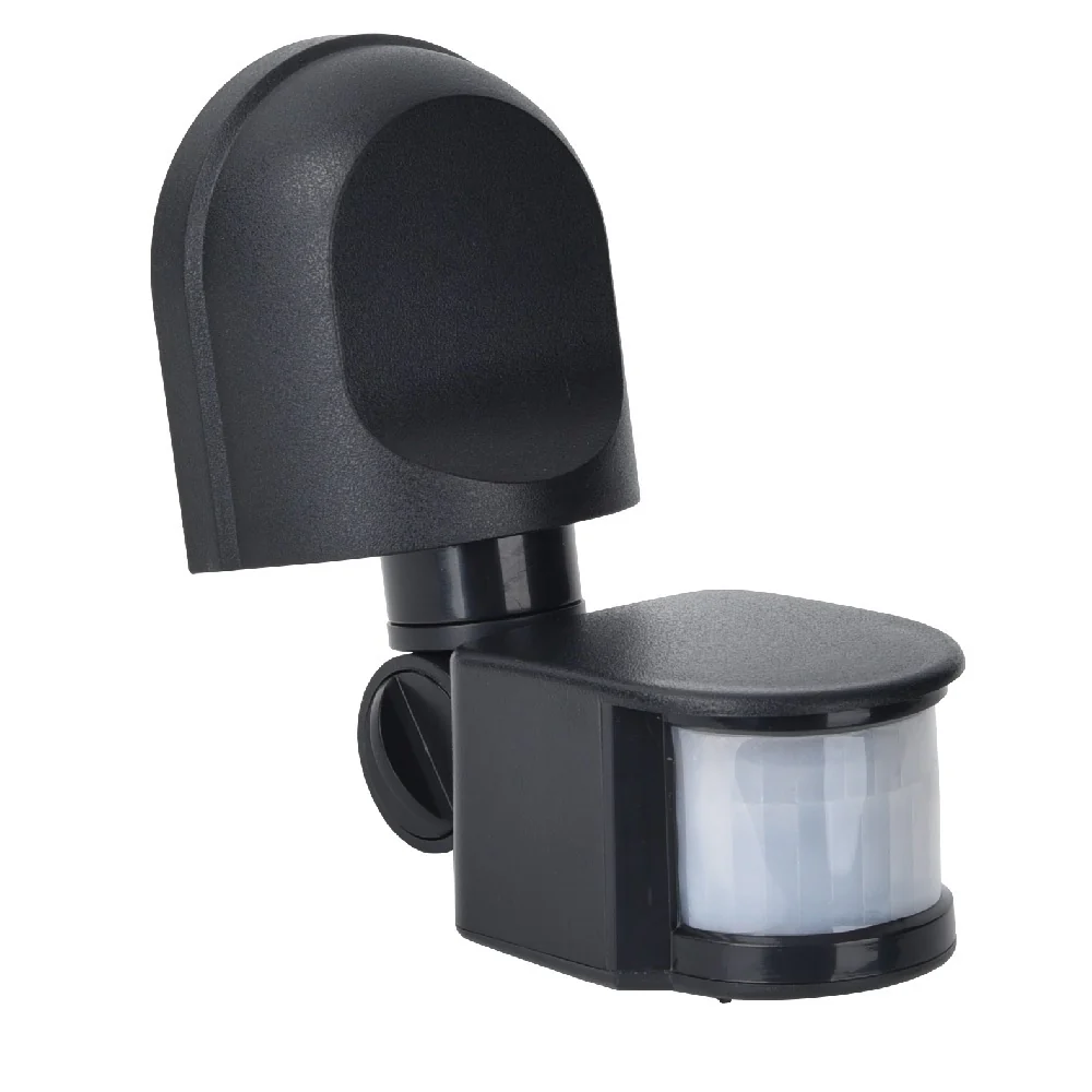 Black Modern 180 Degree Adjustable Pir Motion Sensor IP44 - Image 2