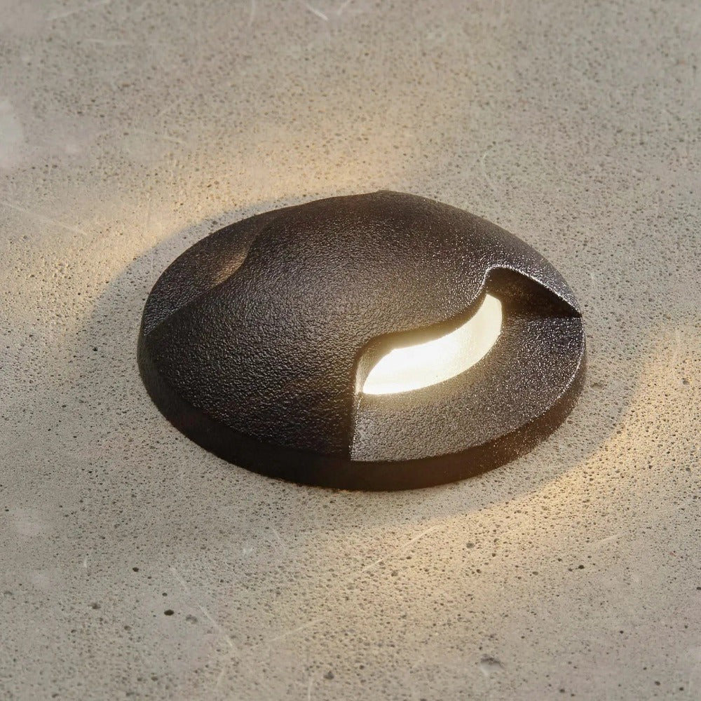 LED Black Outdoor Recessed Ground & Wall Twin Slot Light 5cm | Coastal IP67 - Image 2