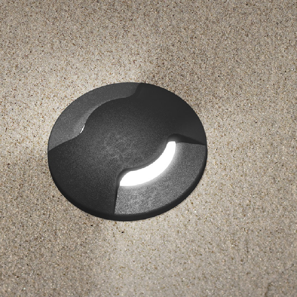 LED Black Outdoor Recessed Ground & Wall Twin Slot Light 5cm | Coastal IP67 - Image 3
