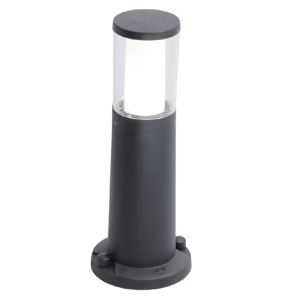 LED Black Outdoor Modern Round CCT Post Light 400mm | Coastal IP55