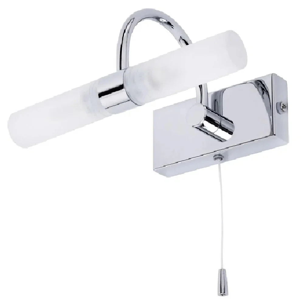 Britalia BRSPA-6888.014-CHR Polished Chrome Bathroom Vintage Switched Swan Neck Wall Light IP44 205mm