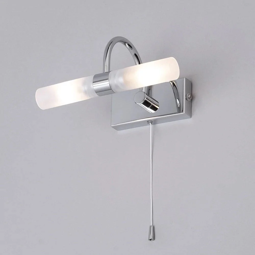 Britalia BRSPA-6888.014-CHR Polished Chrome Bathroom Vintage Switched Swan Neck Wall Light IP44 205mm - Image 2