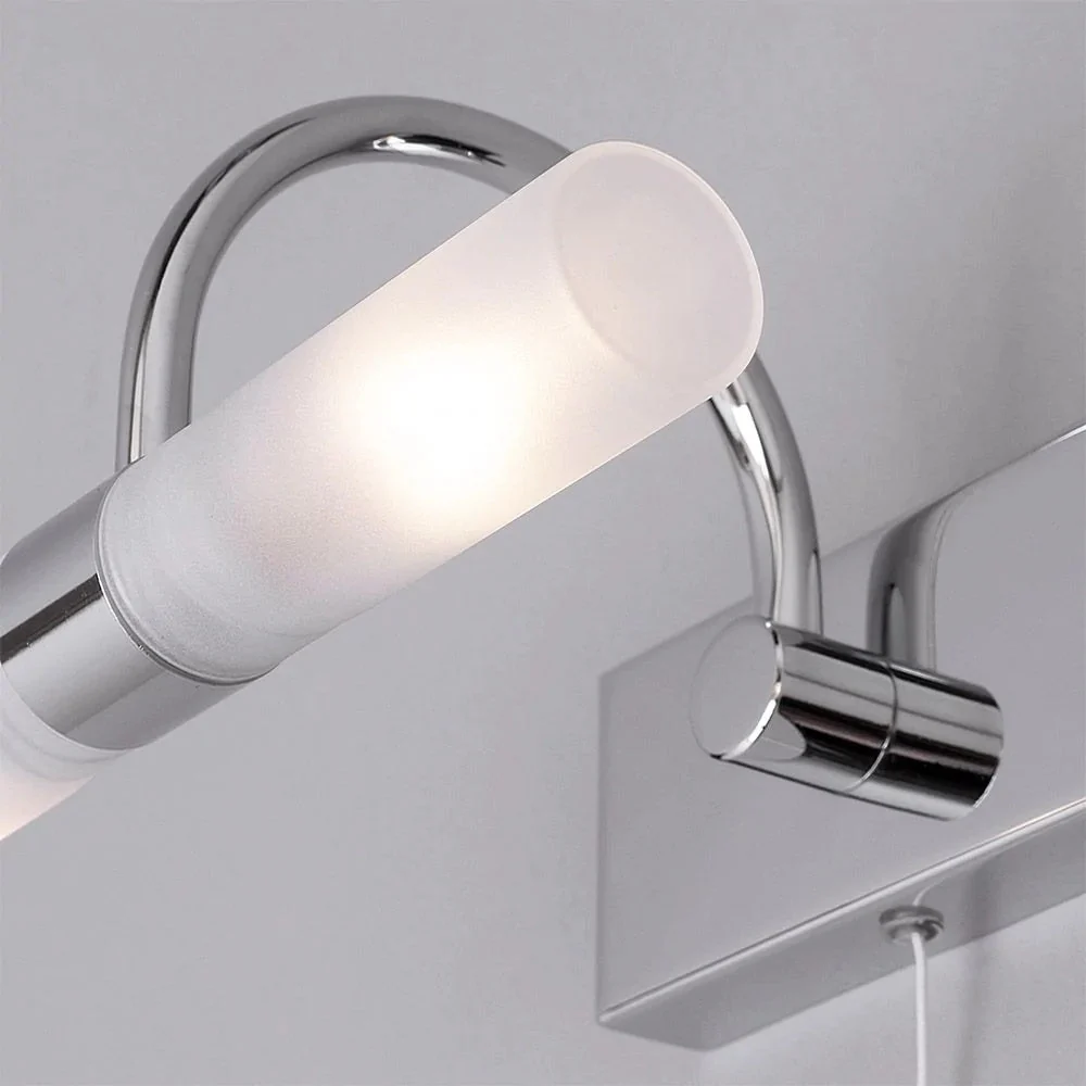 Britalia BRSPA-6888.014-CHR Polished Chrome Bathroom Vintage Switched Swan Neck Wall Light IP44 205mm - Image 3