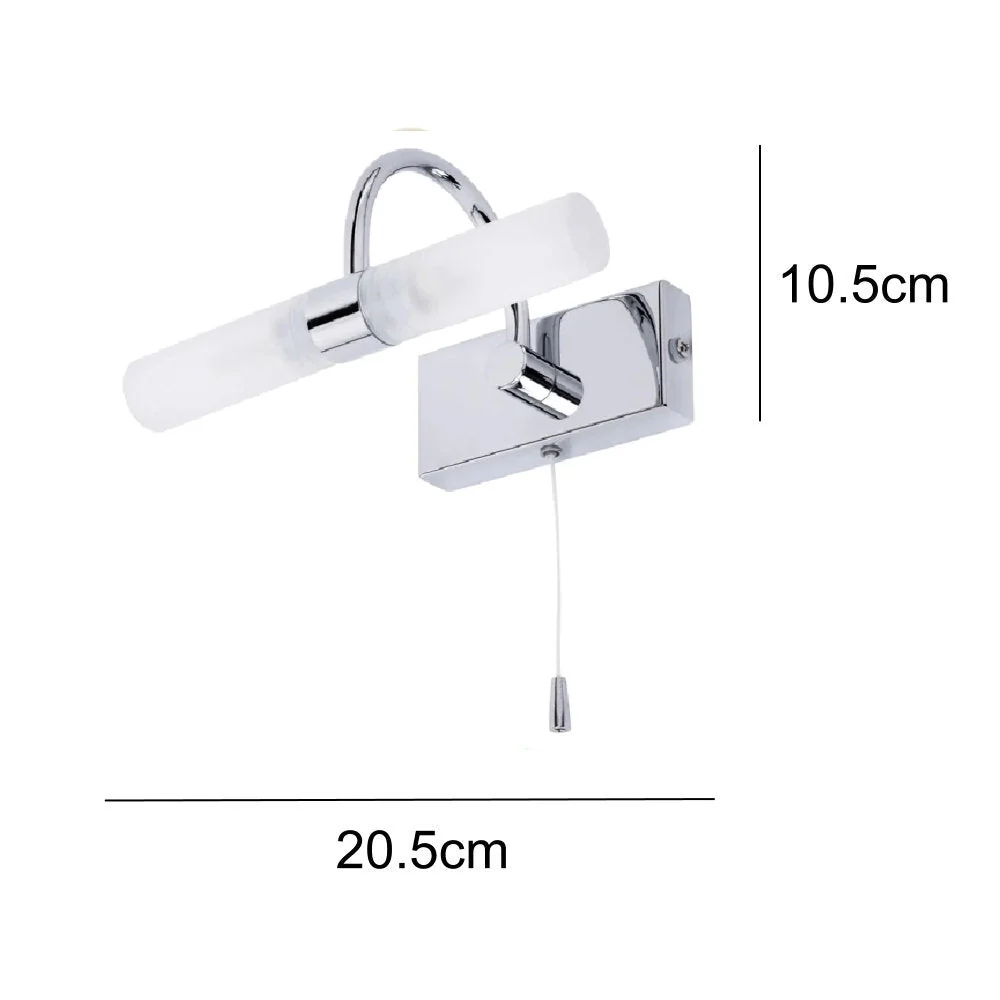 Britalia BRSPA-6888.014-CHR Polished Chrome Bathroom Vintage Switched Swan Neck Wall Light IP44 205mm - Image 5