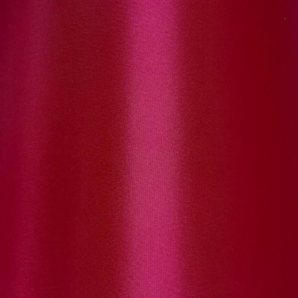 Red Satin and White Inner Rolled Edge Vintage Tapered Drum Lamp Shade 30cm - Image 2