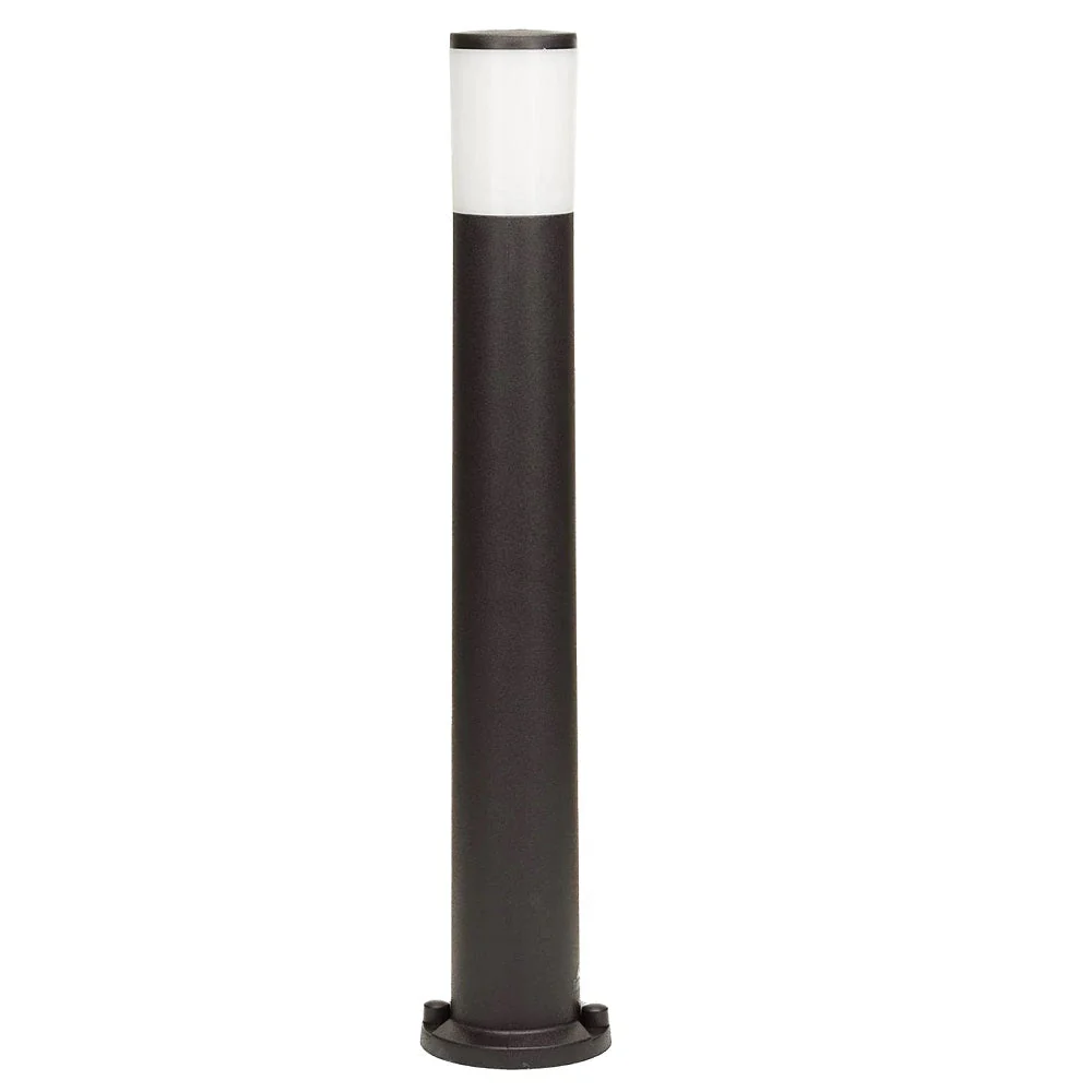LED Black Outdoor Modern Round CCT Post Light 80cm Coastal IP55