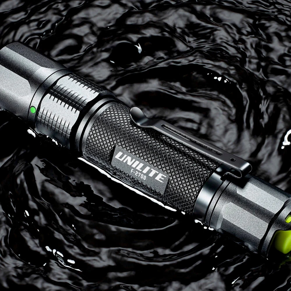 LED Black USB Rechargeable Aluminium Flashlight Torch 2700 Lumen - Image 4