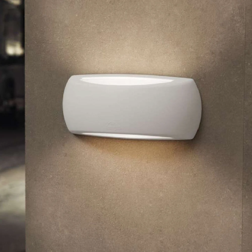 LED Grey Outdoor Modern Oval Up & Down Wall Light 30cm Coastal IP66 - Image 2