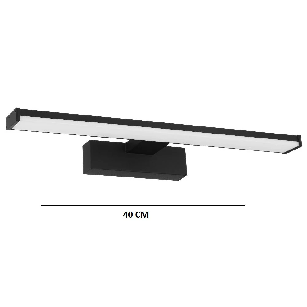 LED Matt Black Bathroom Modern Picture Light IP44 900lm 40cm - Image 3