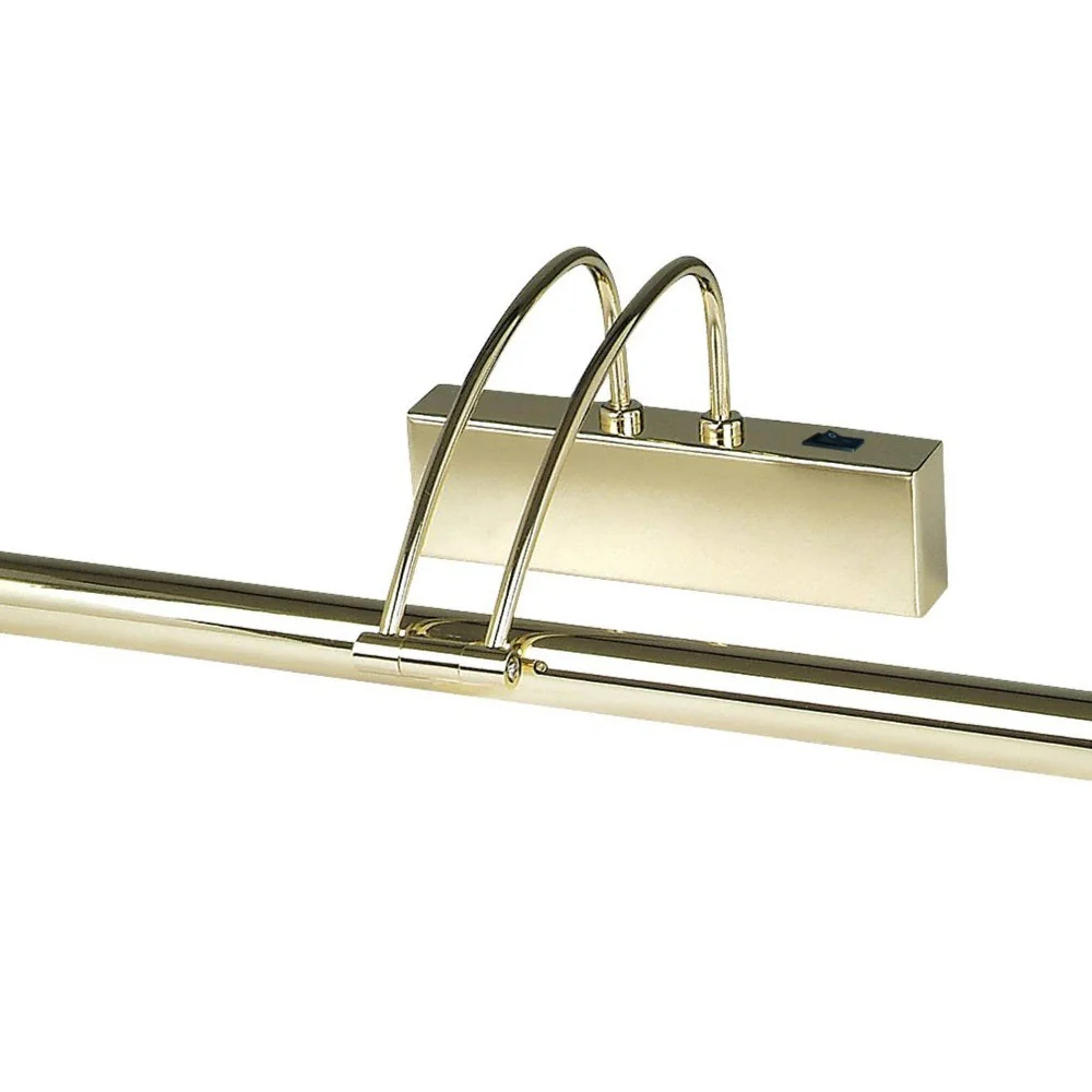LED Polished Brass Modern Adjustable Switched Picture Wall Light 68cm - Image 2