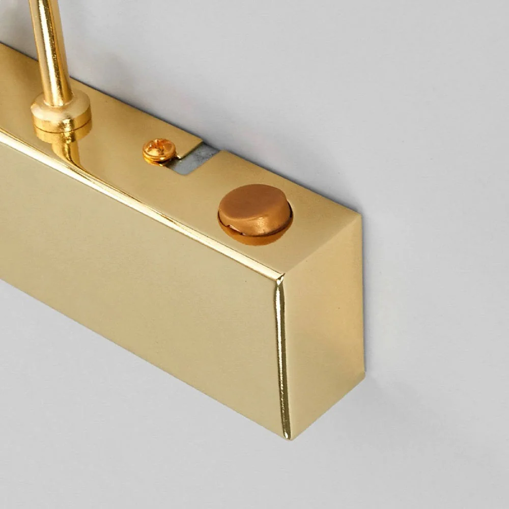 LED Polished Brass Modern Adjustable Switched Picture Wall Light 68cm - Image 3