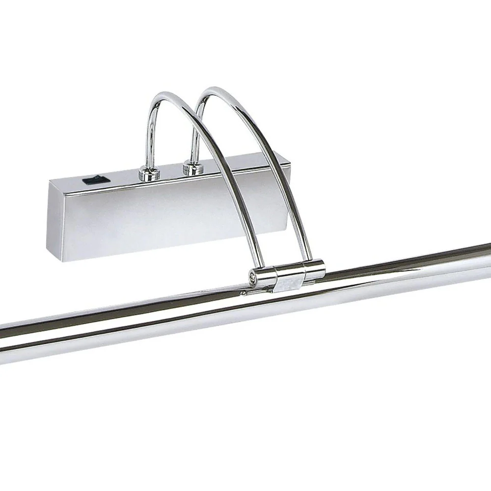 LED Polished Chrome Modern Adjustable Switched Picture Wall Light 68cm - Image 2