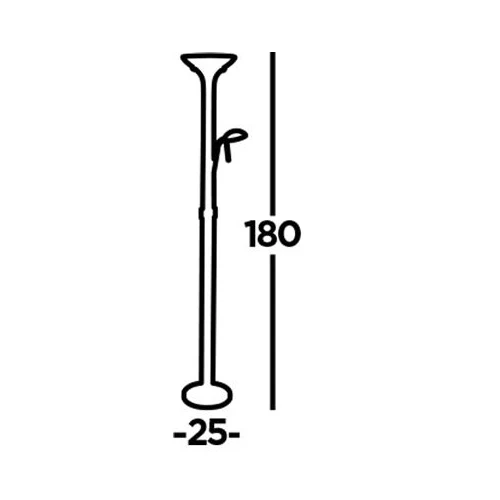 LED Polished Chrome Modern Mother & Child Floor Lamp 1800mm - Image 4