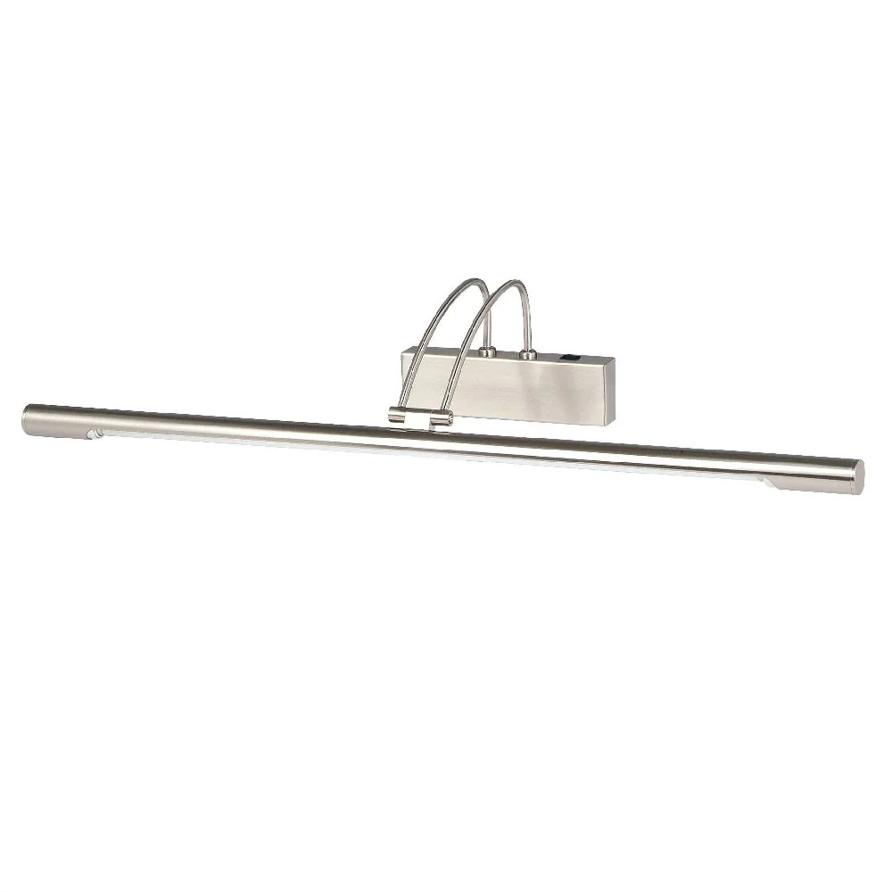 LED Satin Chrome Modern Adjustable Switched Picture Wall Light 68cm