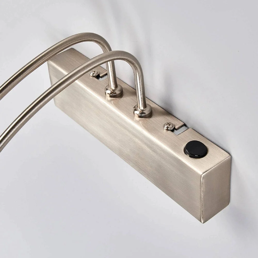 LED Satin Chrome Modern Adjustable Switched Picture Wall Light 68cm - Image 3
