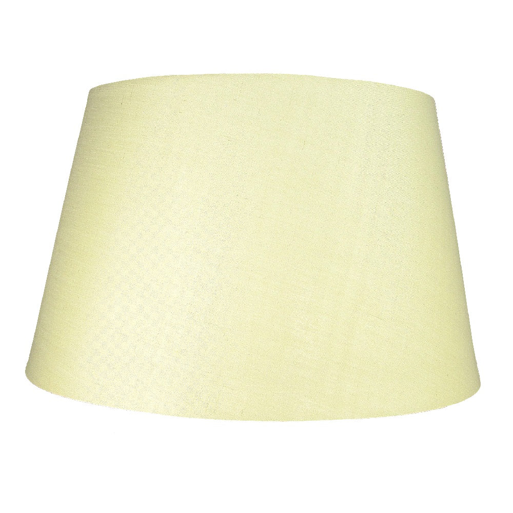 Loxton PMCD10CRM Cream 10" Rolled Edge Vintage Drum Cotton Fabric Lampshade