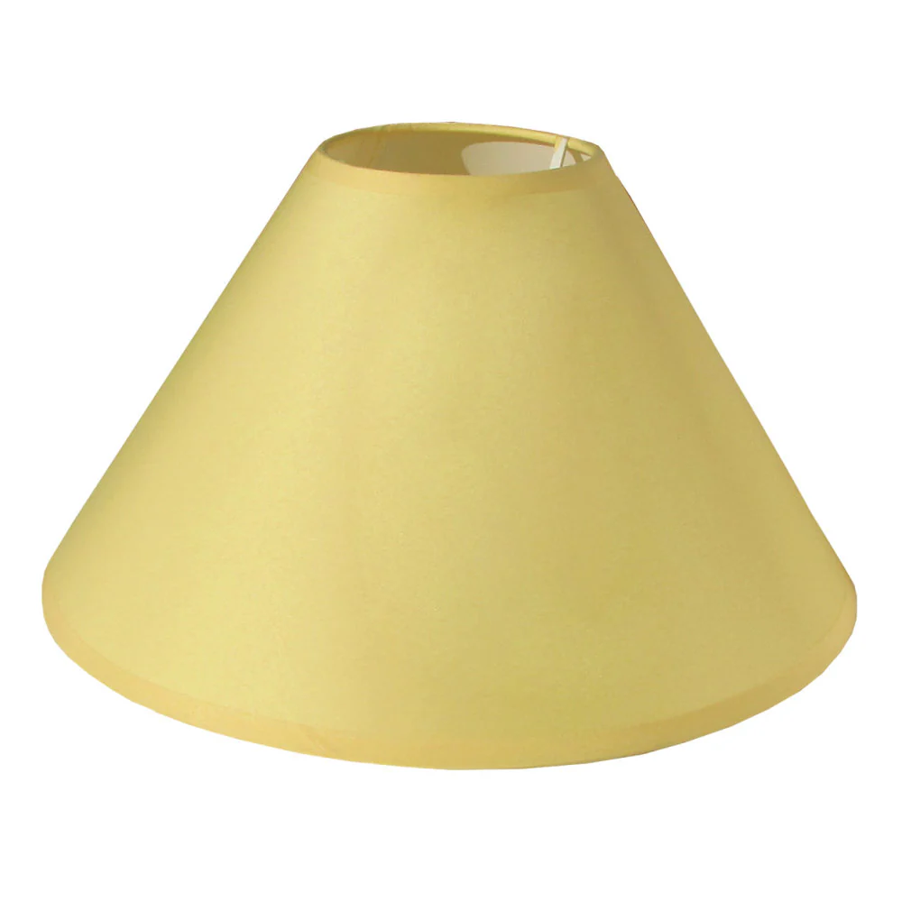 Loxton PMPC10CR Cream 10" Taped Edge Vintage Coolie Cotton Fabric Lampshade