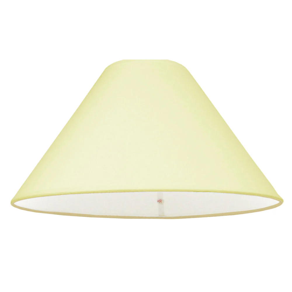 Loxton PMPC10WH White 10" Taped Edge Vintage Coolie Cotton Fabric Lampshade